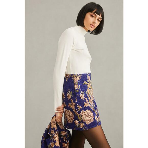 NWT Anthropologie Maeve Printed Mini Skirt - Size 2 - Picture 3 of 7